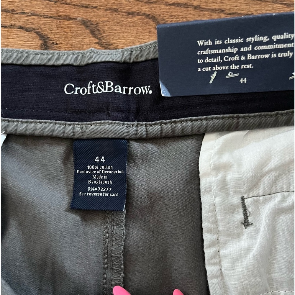 NWT Croft & Barrow Gray Cargo Short - Picture 3 of 4